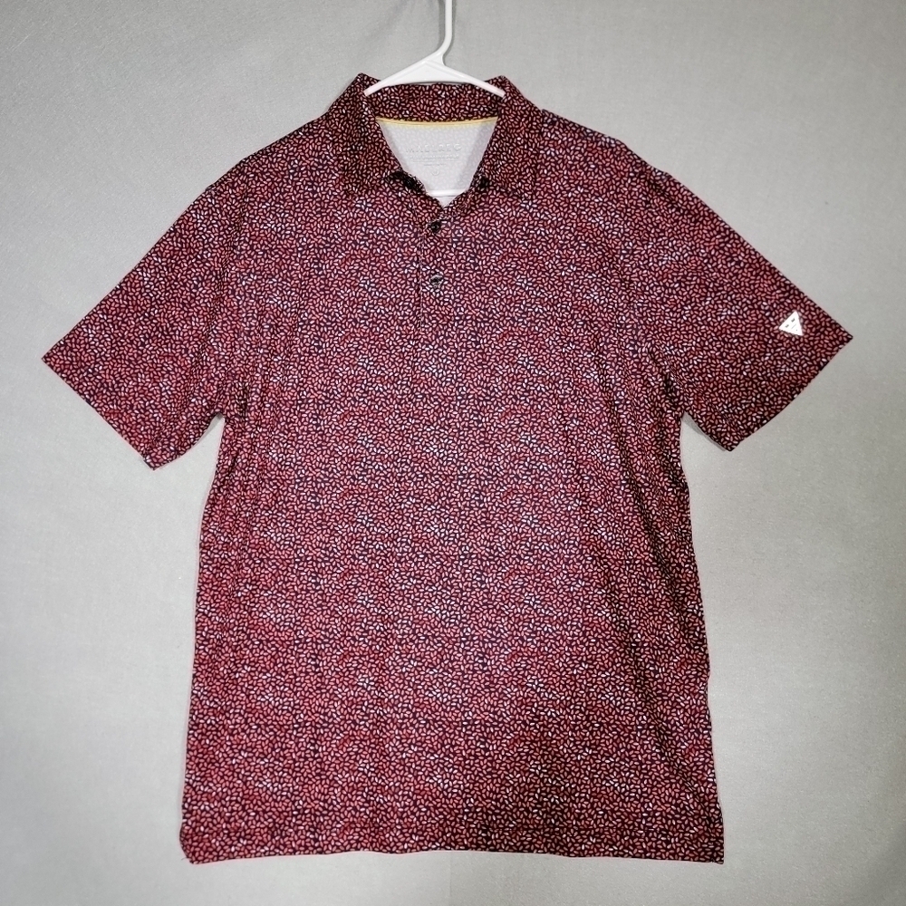 Maelreg Mens Performance Polo Short Sleeve All Over Print Size Medium